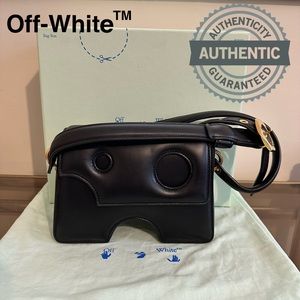 Off-White Burrow 22 Cutout Leather Crossbody Bag